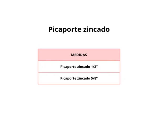 Picaporte zincado - Image 2