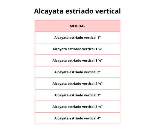 Alcayata estriado vertical - Image 3