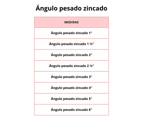 Ángulo pesado zincado - Image 3