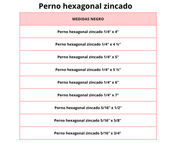 Perno hexagonal zincado - Image 5