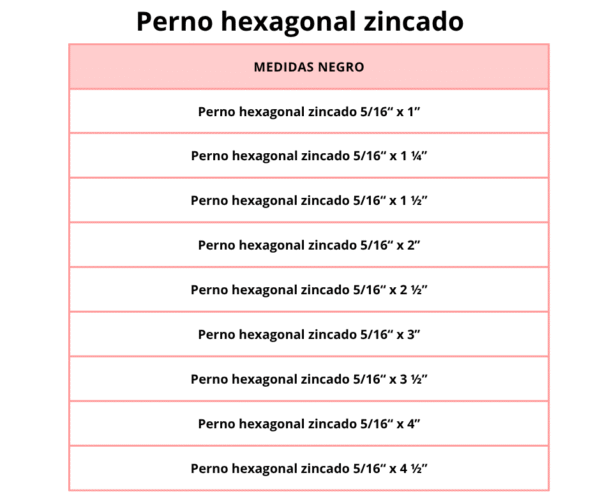 Perno hexagonal zincado - Image 6