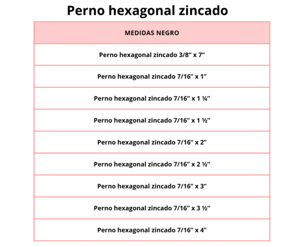 Perno hexagonal zincado - Image 9