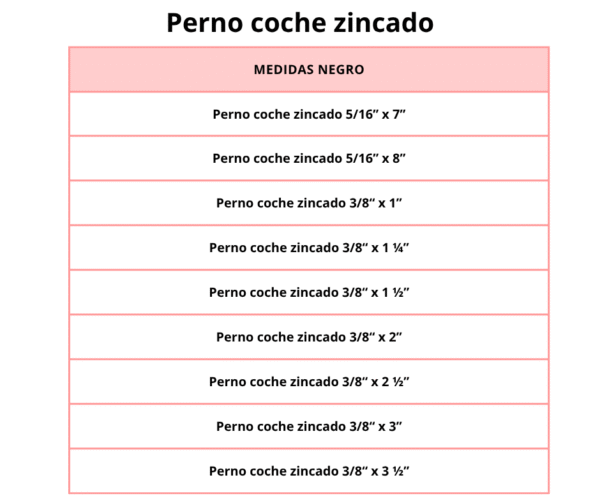 Perno coche zincado - Image 6