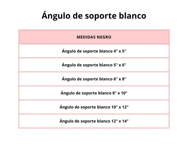Ángulo de soporte blanco - Image 3